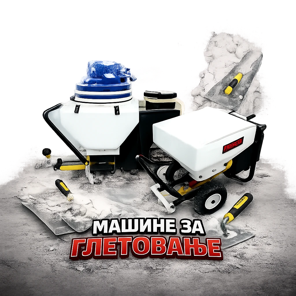 Masine za gletovanje zidova i plafona – profesionalna oprema za brzo gletovanje